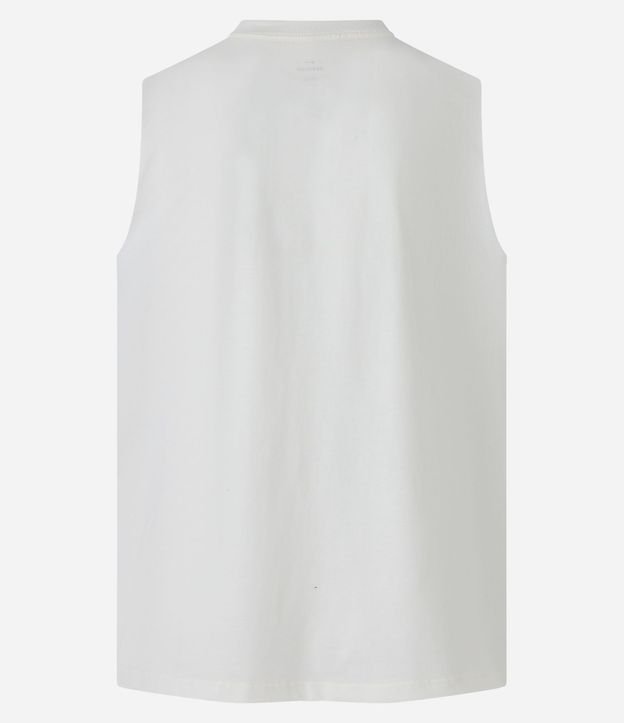 Musculosa en Algodón con Cuello Redondo y Tag en el Bajo 7