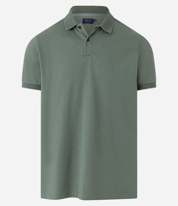 Polo Slim en Algodón con Botones y Detalles Contrastantes 6