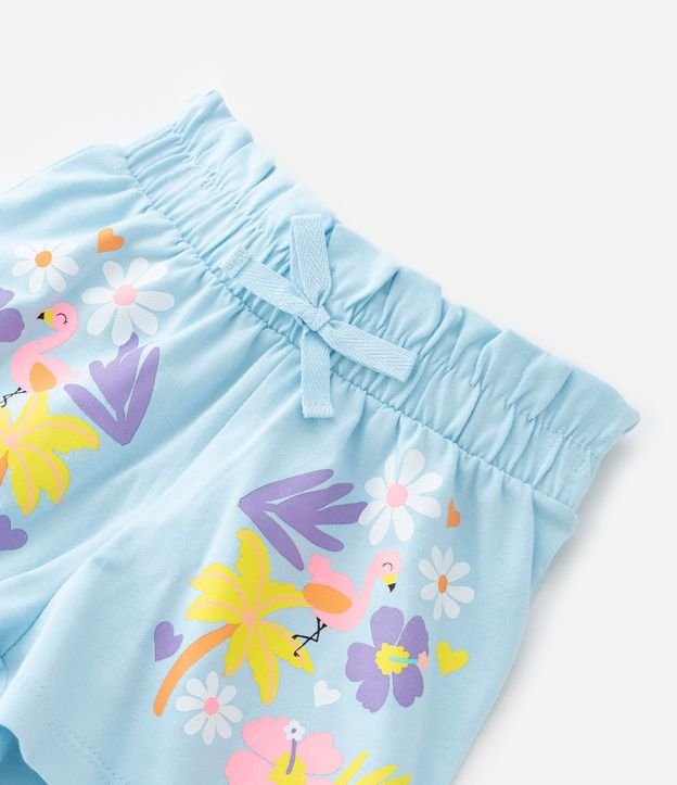 Short Infantil en Media Malla con Estampa de Flamenco - Talle 1 a 5 años 5