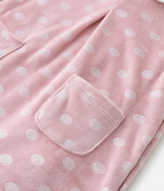 Vestido Infantil en Terciopelo con Bolsillos - Talle 0 al 18 meses 7