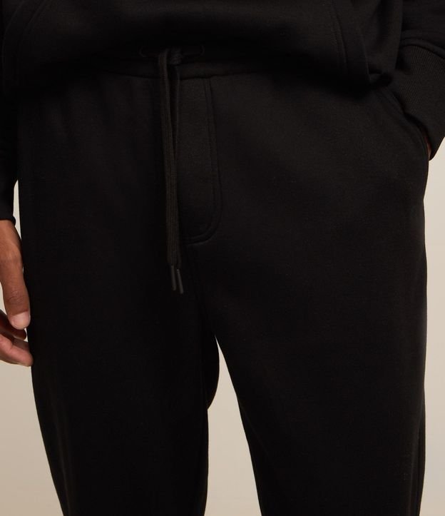Pantalón Recto en Algodón con Bolsillos y Lazo en la Cintura 4