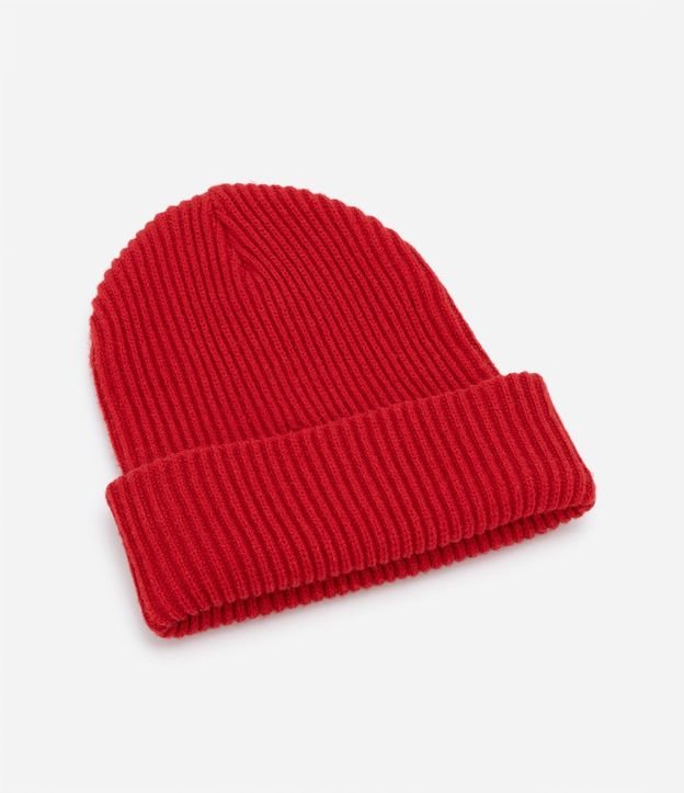 Gorro de Punto Acanalado con Bajo Plegado 3