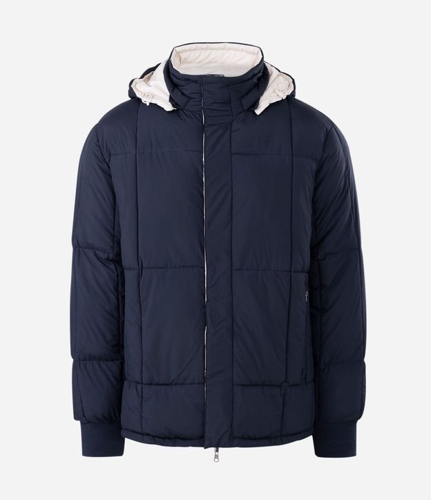 Campera Puffer Doble Faz con Capucha y Cuello Alto 20