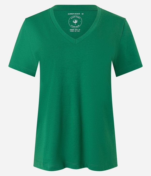 Blusa Básica en Algodón con Escote V 6