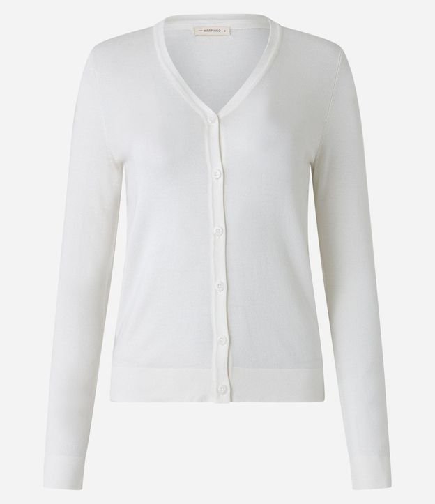 Cardigan en Viscosa con Cierre en Botones