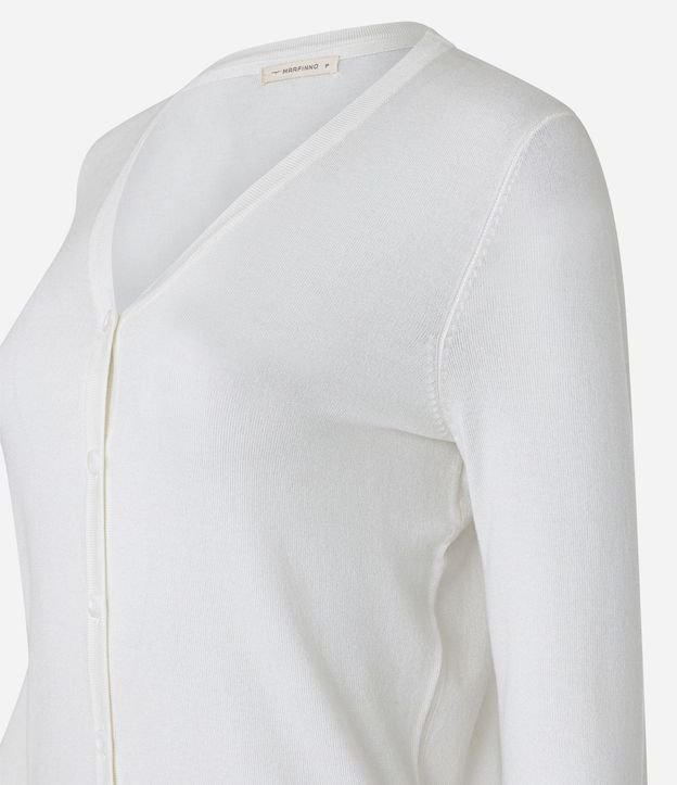 Cardigan en Viscosa con Cierre en Botones 6