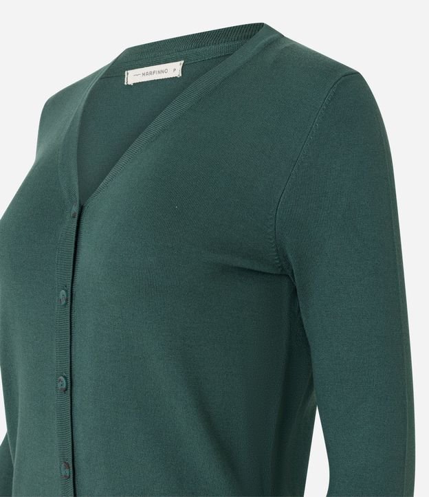 Cardigan en Viscosa con Cierre en Botones 6