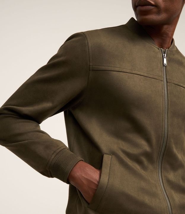 Chaqueta Bomber Lisa con Bolsillo 5