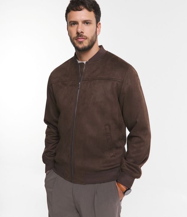 Chaqueta Bomber Lisa con Bolsillo 4