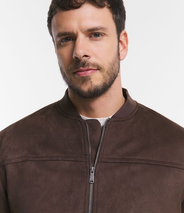 Chaqueta Bomber Lisa con Bolsillo 7