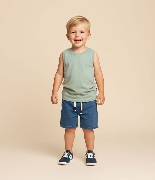 Musculosa Básica Infantil en Algodón - Talle 1 a 5 años