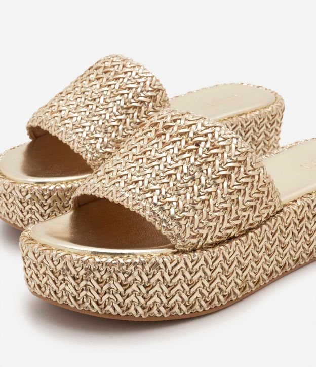 Sandalia Flatform con Superficie Trenzada 4
