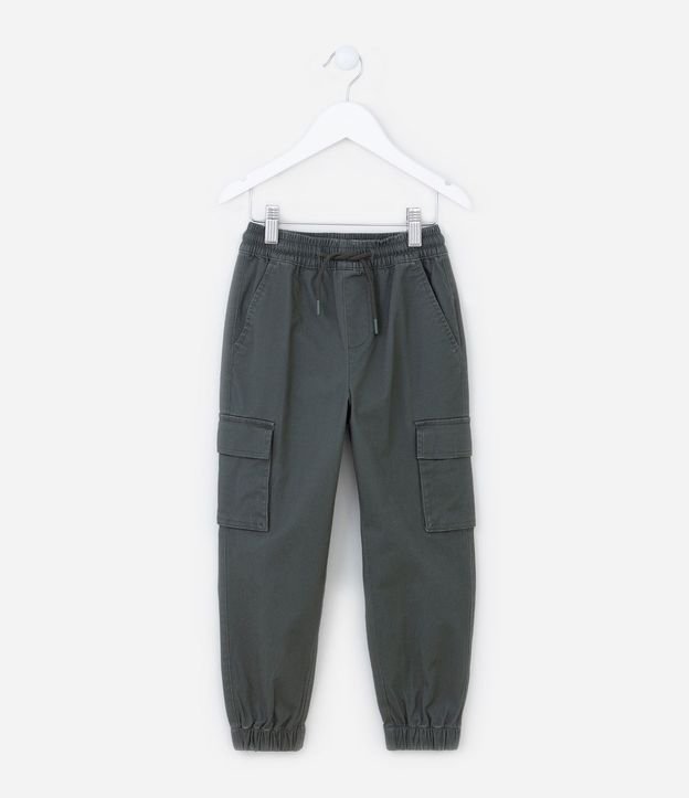 Pantalón Jogger Infantil con Bolsillos Cargo - Talle 5 a 14 años