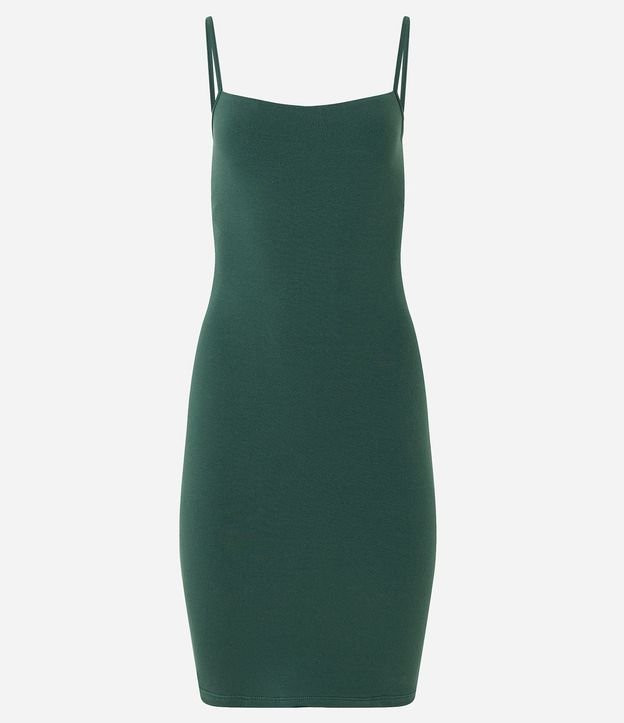 Vestido Corto en Algodón con Breteles Finos 2
