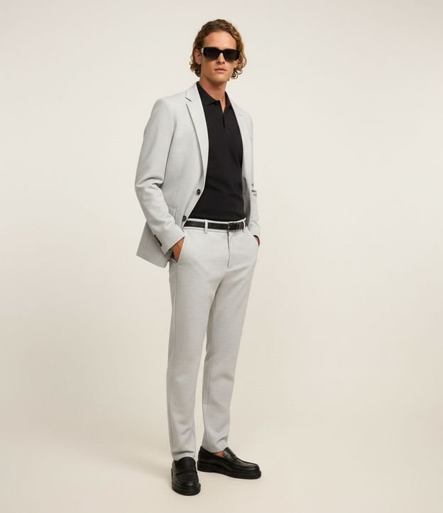 Pantalón Slim Performance en Sastrería con Textura 3