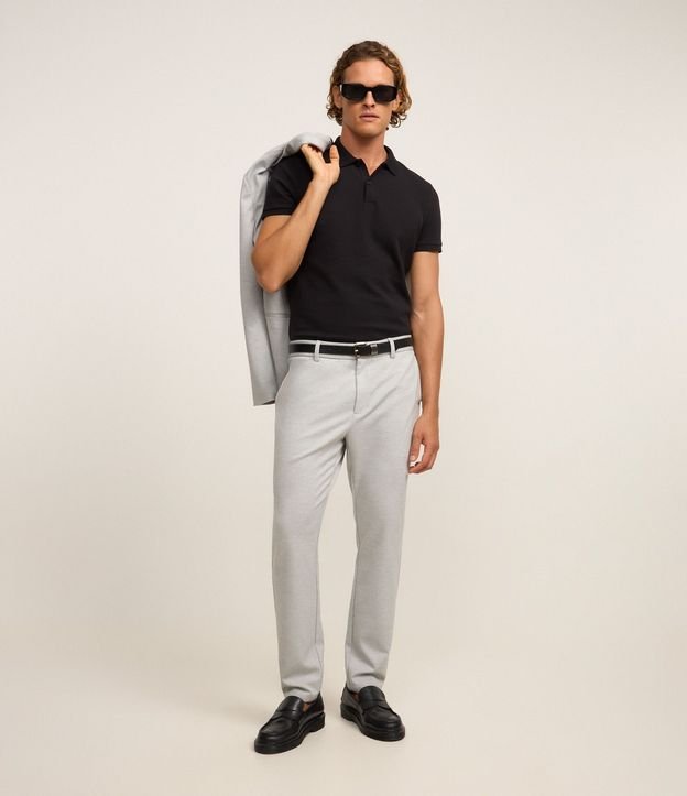 Pantalón Slim Performance en Sastrería con Textura 5