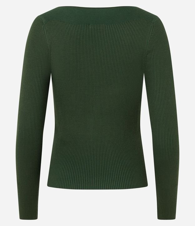 Blusa en Punto con Escote Bote y Textura Acanalada 9