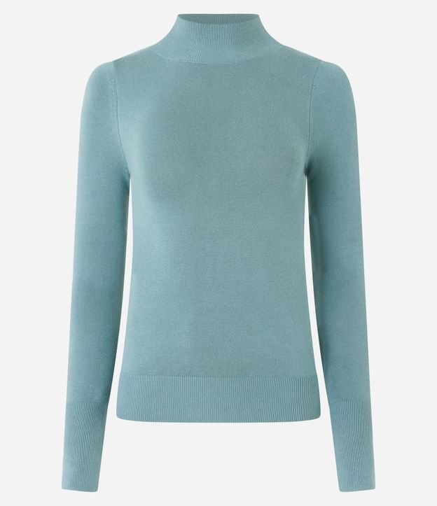 Blusa Básica en Viscosa con Cuello Alto 7
