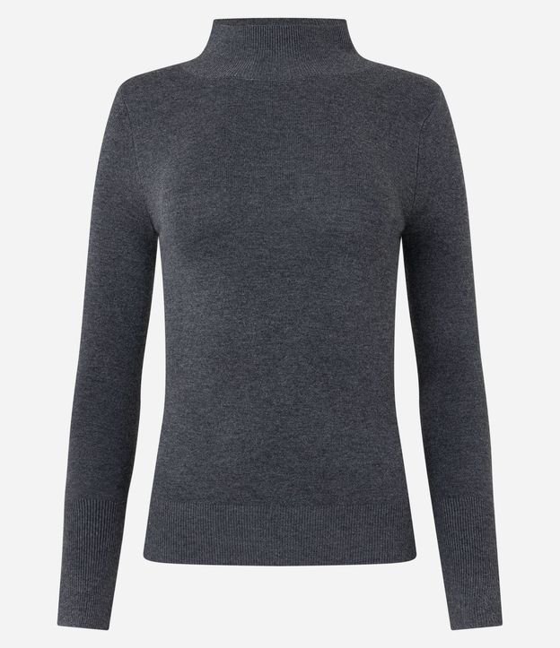 Blusa Básica en Viscosa con Cuello Alto 6