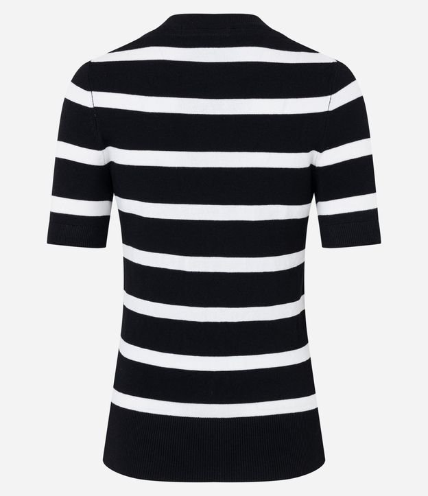 Blusa de Punto con Estampa a Rayas 10