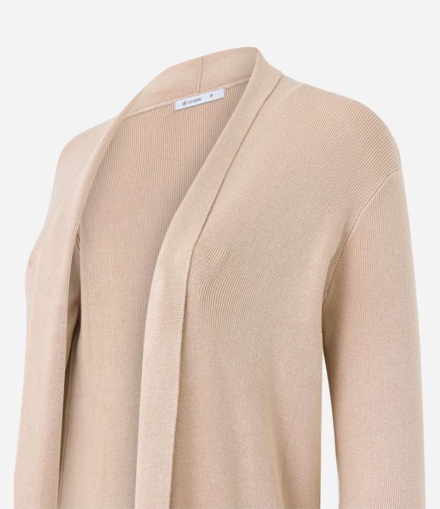 Cardigan Alargado Básico de Punto con Bolsillos 8