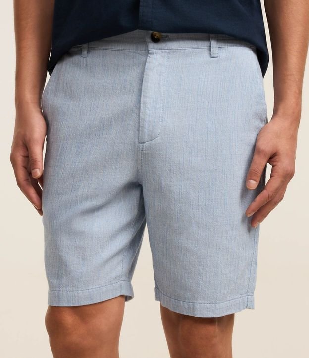 Bermuda Slim Texturizada en Lino con Algodón 3