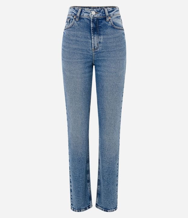 Pantalón Recto en Jeans Efecto Mármol con Bolsillos 5