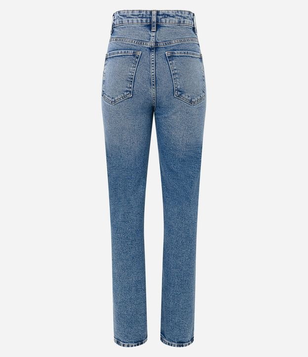 Pantalón Recto en Jeans Efecto Mármol con Bolsillos 6