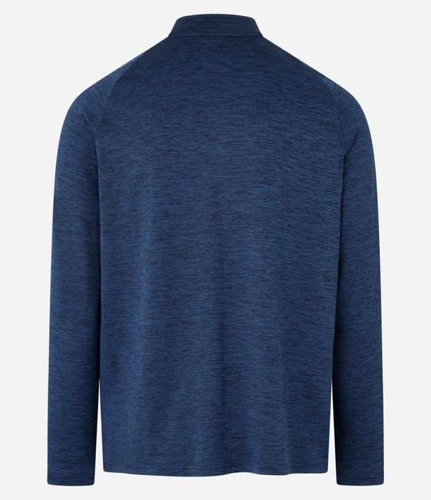 Remera Deportiva Térmica con Cremallera en el Cuello y Recortes 7