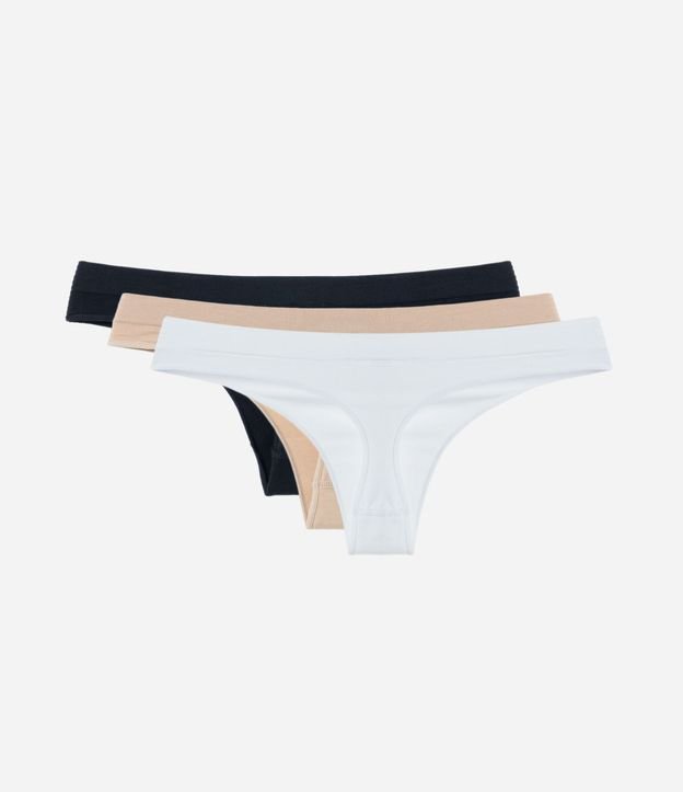 Kit 03 Bombachas Bikini Hilo sin Costura 2