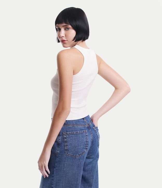 Blusa Musculosa Básica en Rib con Ligera Textura 7