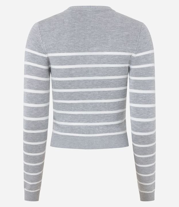 Blusa Manga Larga en Viscosa Rayada 7