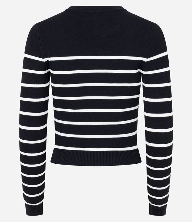 Blusa Manga Larga en Viscosa Rayada 6
