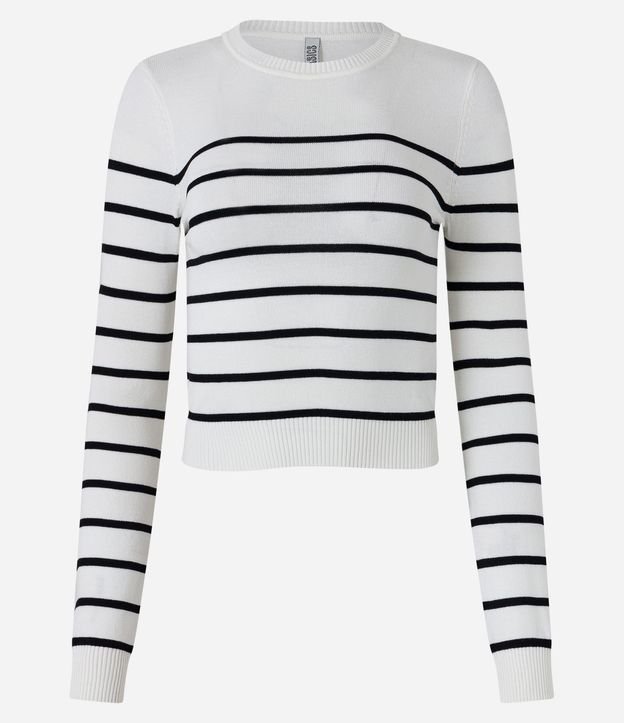 Blusa Manga Larga en Viscosa Rayada