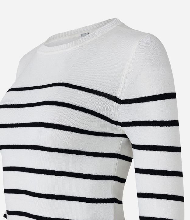 Blusa Manga Larga en Viscosa Rayada 6