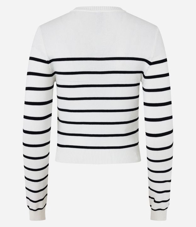 Blusa Manga Larga en Viscosa Rayada 7