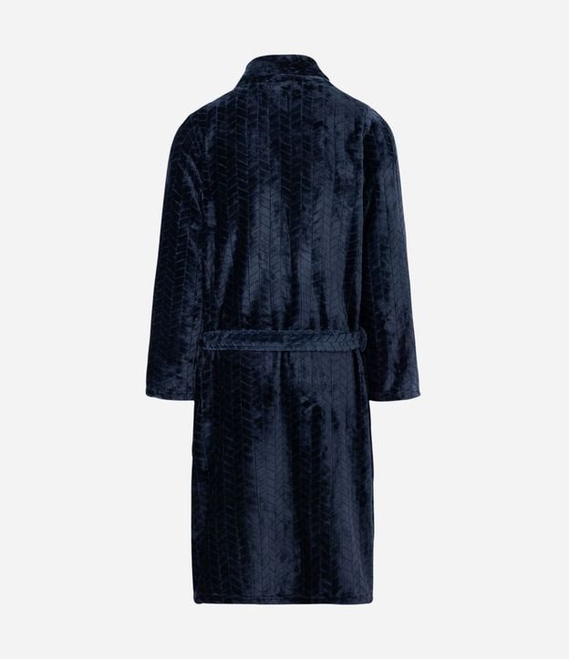 Bata de Baño en Fleece Texturizado y Bolsillos 7