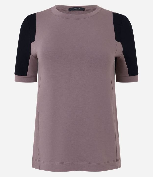 Blusa en Viscosa con Recortes Assimétricos y Bloques de Color 6