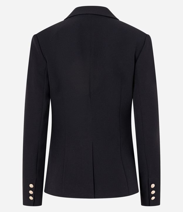 Blazer en Crepé con Botón Solo y Bolsillo con Solapa 8
