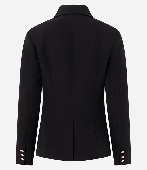 Blazer en Crepé con Botón Solo y Bolsillo con Solapa 9
