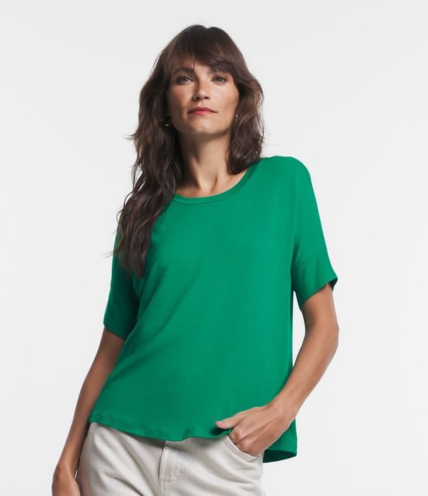 Blusa en Viscosa con Mangas Cortas sin Sisas 4