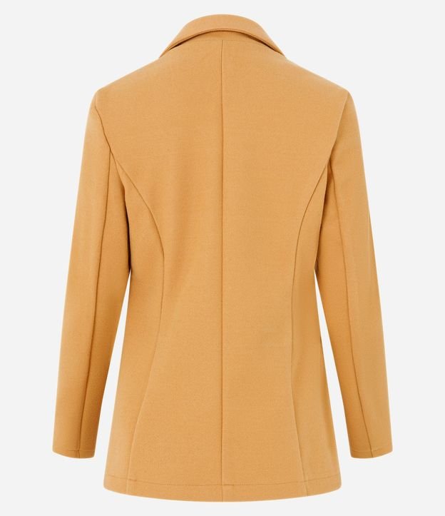 Campera Alargada en Polivelour con Botones y Bolsillos 8