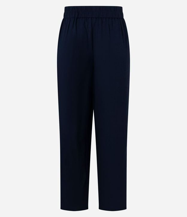 Pantalón Fluído en Viscolino con Cintura Elástica y Lazo 9