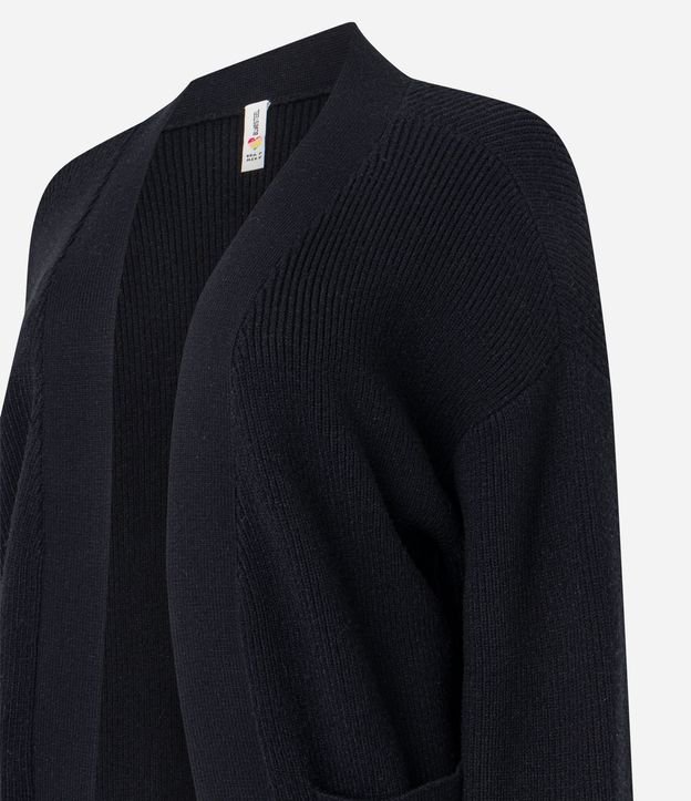 Cardigan Alargado en Punto con Bolsillos 6