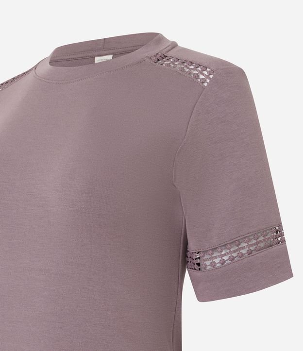 Blusa en Algodón con Entremedios en la Manga y Detalle en el Hombro 7
