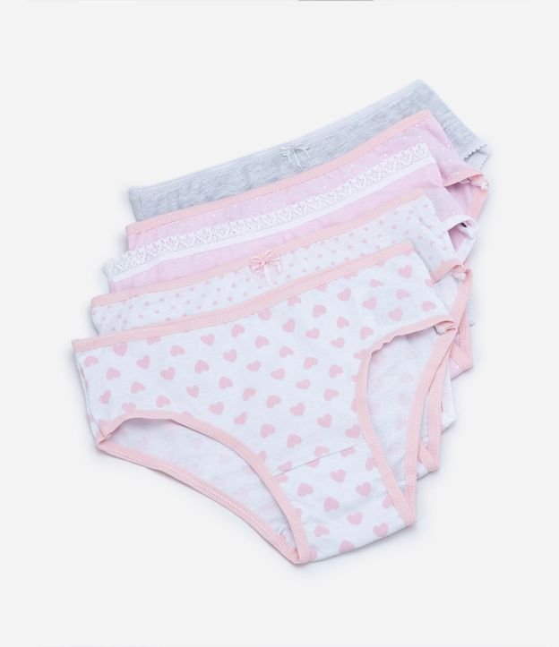 Kit 05 Bombachas Infantil con Estampados - Talle 2 al 14 años