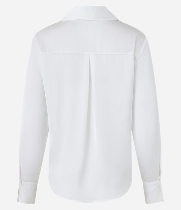 Camisa en Satén con Recortes y Botones 6