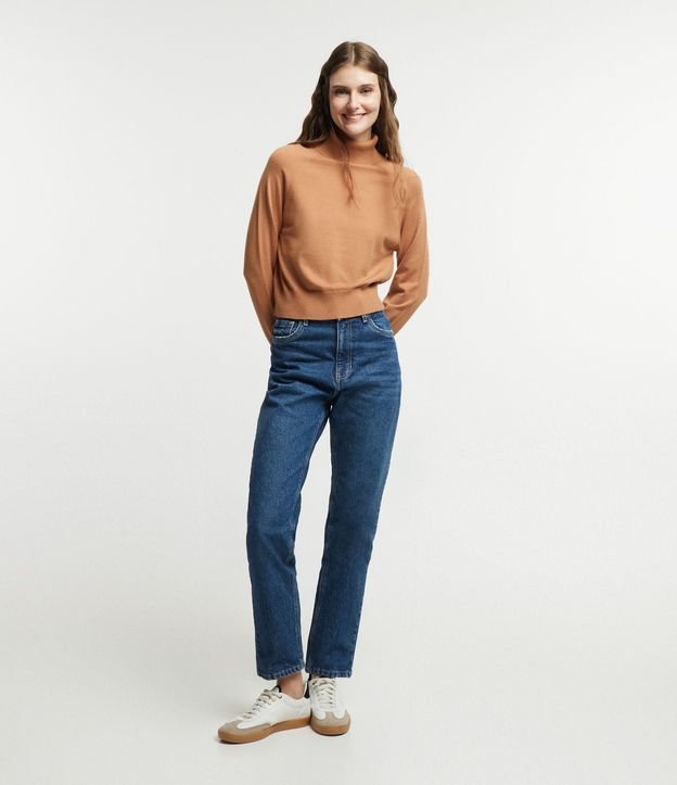 Blusa de Punto con Cuello Alto 2