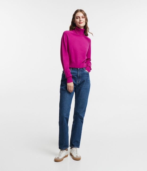 Blusa de Punto con Cuello Alto 2