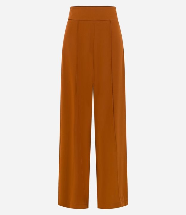 Pantalón Pantalona en Crepé con Friso Delantero 7
